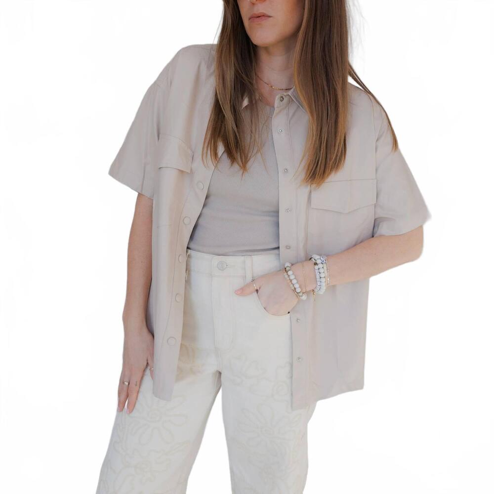 NEW EE:SOME hallie top in beige